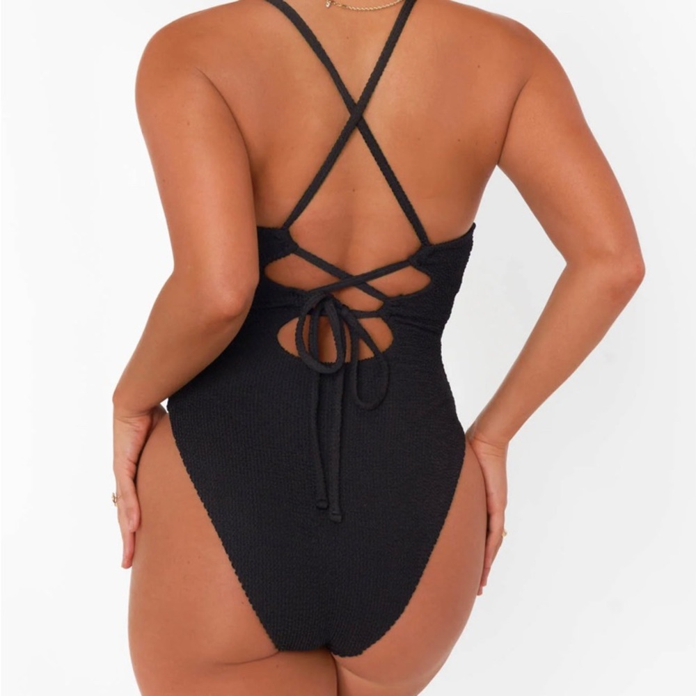 Positano one piece scrunch swimsuit Sow Me Your Mumu